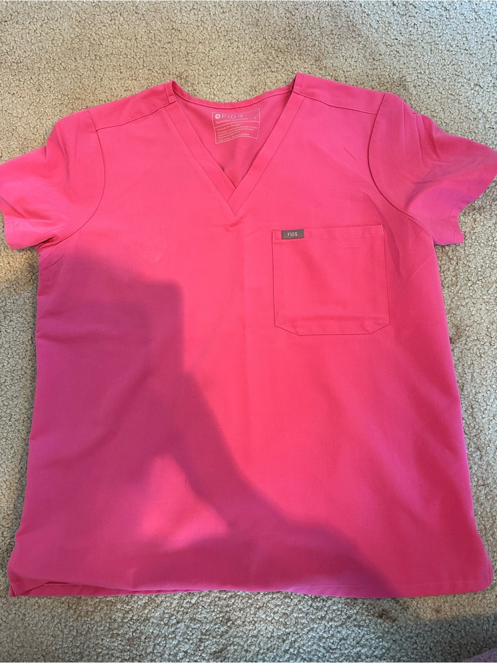FIGS F’ing Pink Catarina V-Neck Scrub Top